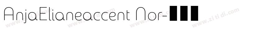 AnjaElianeaccent Nor字体转换